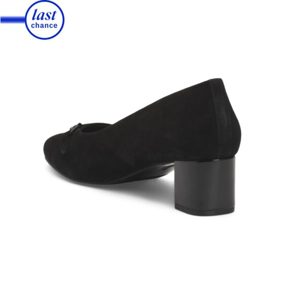 TROTTERS Black Suede Kenzie Comfort Pumps - Picture 2 of 2